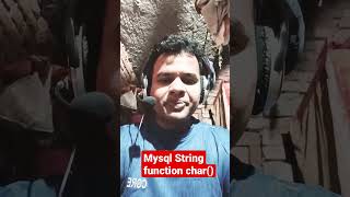 use of char() in MySQL