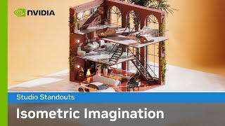 空想の世界のインテリアデザイン：3D デジタルアート作品集 | NVIDIA Studio Standouts（日本語字幕付き）