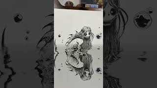 You want thingamabobs? I’ve got twenty… #mermaid #spookyart #halloween #creepyart #timburton