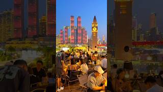 Dinner at Nanbin Road in Chongqing. Night view is stunning #chongqing #chongqingchina #重庆 #china