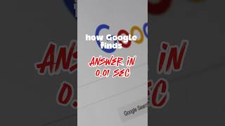 How Google Finds Answers in 0.01 second. #WebDevelopment #CodingLife #Tech #SimpleTech #HelloWorld