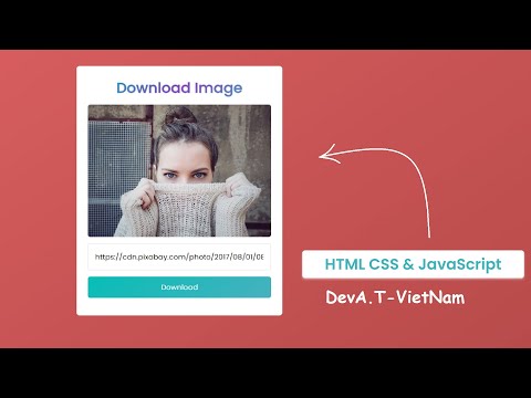 Download Image with HTML CSS & JavaScript