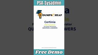 PSA-Sysadmin Certification Exam Dumps - Updated and Free