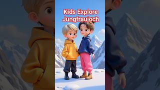 Kids Explore Jungfraujoch Snow, Ice Palace & Sledding Adventure #shorts #shortvideo #shortsviral