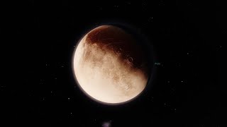 Pluto forming a ring around Earth simulation