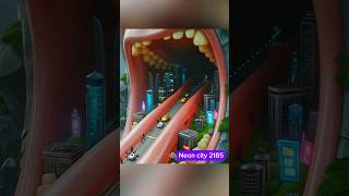 Beautiful Neon City in the World #beautiful #neon  #neoncity #shorts