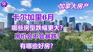 加拿大卡尔加里6月房产，哪些房型跌幅更大？房价会不会暴跌？