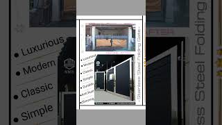 ● Stainless Steel Folding Gate● Classic Black Series -  #gate #Gatedesign  #housegate #newgatedesign