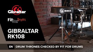 Gibraltar RK 108 Drum Throne checked by FIT FOR DRUMS (ENG)