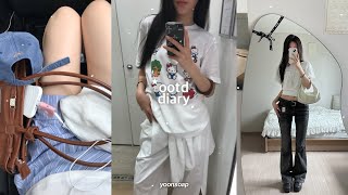 [SUB] 𝒐𝒐𝒕𝒅 𝒅𝒊𝒂𝒓𝒚 Summer Daily Outfits with White Pieces ⋆ˊ˗ UNIQLO UT, Pottery Workshop