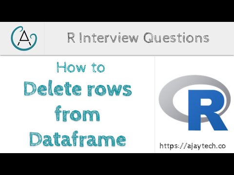 How to delete rows from a Dataframe in R