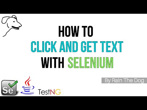 How to click on element & get element text | Advanced Selenium tutorial