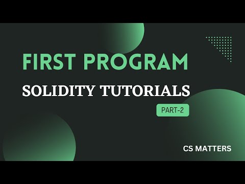 First program in solidity | structure of smart contract | solidity tutorials part 2