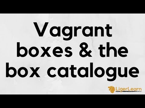 Vagrant - 4 - Boxes and the box catalogue