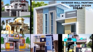 Exterior Wall painting colour design work ideas