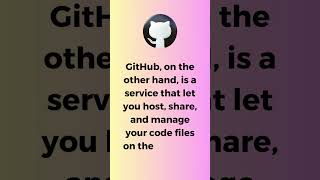 What is Git and GitHub and why it is used?  || #git #github #shorts