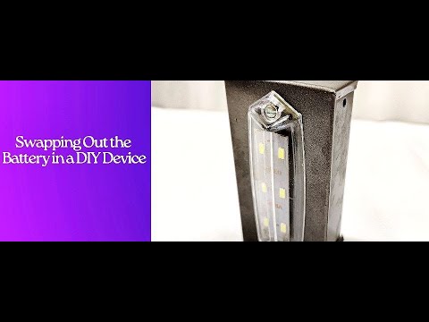 CHANGING BATTERY OF DIY TOURCH