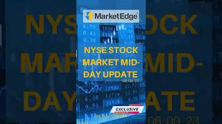 The #marketedge mid day update gives you a sneak peek at how the #nyse #stockmarket is trending.
