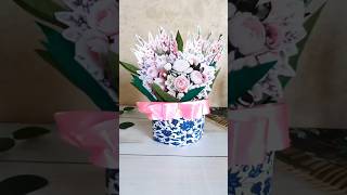 3d Flower Vase Card #3dcard #popupcard #crafttutorial #diycrafts #handmade #youtubeshorts #foryou