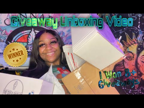 Giveaway Unboxing| I Won 8+ Giveaways In A Month| Chocolatee Diamondd