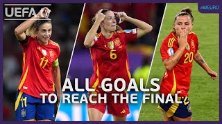 🇪🇸 EVERY SPAIN GOAL To Reach The Women's EURO Final ⚽