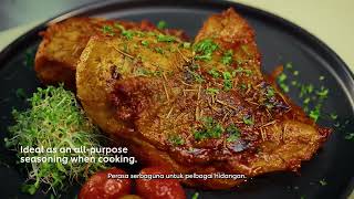 Knorr Aromat Seasoning Powder. Enhances flavours in western dishes, for sprinkle and marination.