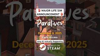 okay this is MAJOR 🚨 the upcoming indie life sim Paralives announced a release date 😱 #paralives