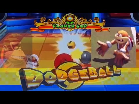 Bomb-Omb dodge is still agony | Super Mario Sports Mix Dodgeball Flower cup