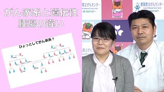がんセンター遺伝診療科からの情報発信　第三部「がん家系と遺伝性腫瘍の違い」｜がんセンター｜群馬県
