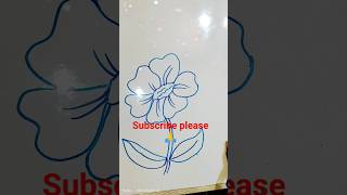 easy drawing flower 🌺 step by step drawing #onlineart #drawingskill #drawing #art