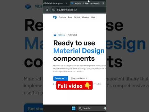 MUI with tailwind #css #reactjs #coding #javascript