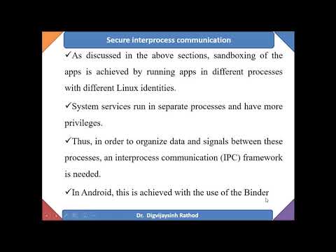 [Video 11] Android Security Secure Interprocess communication