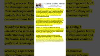 Tell me about a time you improved a process or system. Interview Answer Example.