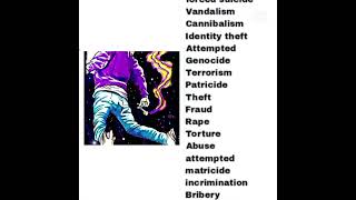 My crime list