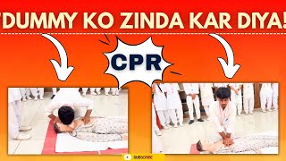 CPR Procedure on Dummy | Step-by-Step Nursing Demo for BSc & GNM Students