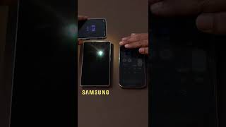 Auto Brightness Battle 😱 iPhone vs Samsung Display Test!- @QuickTechHindiShorts #tech