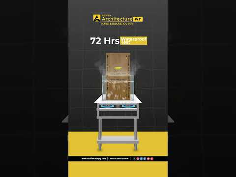 72 Hrs Waterproof Test of Beloria Architecture Ply 🔥 | Strong, Durable & Reliable! 💧 #PlywoodTest