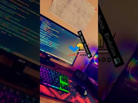 Watch the incredible journey of my computer's evolution🧑‍💻.            #DevOps #setupgamer #cloud