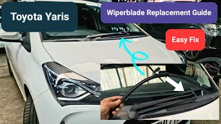 how to change windscreen wiperblade on Toyota Yaris 2017 #windshield