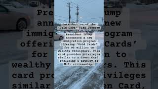 Introduction of Gold Cards- an immigration pathway . #immigration #elonmusk #donaldtrump #goldcard