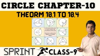 9thMaths Chapter10 Circle Theorem 10.1 To 10.4 @cgmclasses