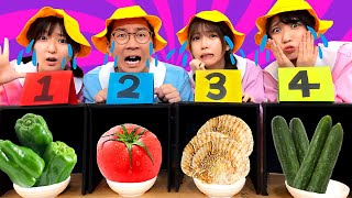 【対決】嫌いな食べ物を当てるな！ミステリー嫌いな食べ物チャレンジやってみた！〜Mystery Hated food Challenge〜