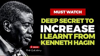 THE SECRET TO INCREASE YOU MUST LEARN - PASTOR E.A ADEBOYE