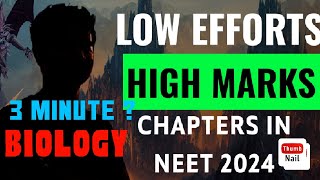 High weightage with low input chapters of BIOLOGY @PW-NEETWallah @Prachand-NEET #neet2024#viral