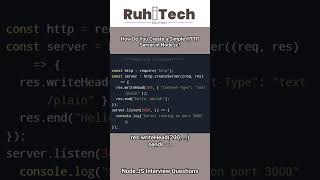 Node JS Simple HTTP Server in Node.js #nodejsinterviewquestions #nodejstutorial #nodejs #job #