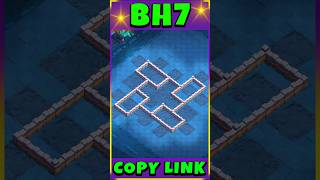 Builder Hall 7 base Copy Link  #clashofclans #coc #gaming