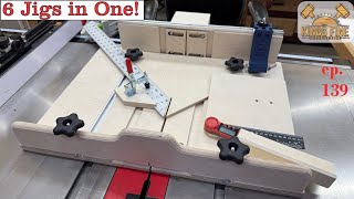 Table Saw Super Sled! It does - Cross Cuts, Miters, Bevels, Dadoes, Picture Frames!