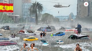 DISASTER IN SPAIN: Severe flooding in ALBACETE AND MURCIA, cars swept away, homes heavily damaged.