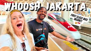 We Try Jakarta's FIRST CLASS BULLET TRAIN To Bandung 🤯 | WHOOSH 🇮🇩💨