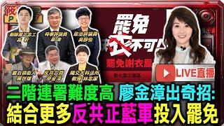 【0210直播】獨家!! LIVE直播二階連署難度高 廖金漳出奇招:結合更多反共正藍軍投入罷免